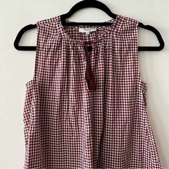 Madewell Bellshift Tank Top in Gingham Check - Picture 4 of 7